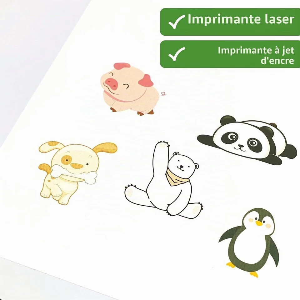 Papier Autocollant A4 25 Feuilles - Imprimante Jet d'Encre et Laser - Photo 3/4