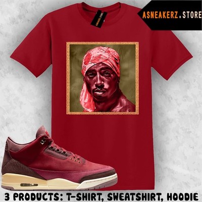 Tee Shirt Matching AJ 3 Bin23 Bin 23 2026 To Match Sneaker IMO Tupac T-Shirt