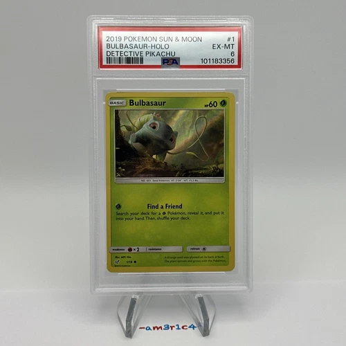 PSA 6 Bulbasaur #1 [Holo] Pokemon Detective Pikachu
