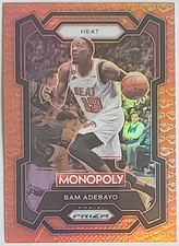 Bam Adebayo 2023-24 Panini Prizm Monopoly #47 Deal Prizm SP Miami Heat