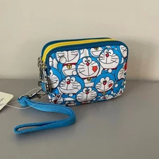 Lesportsac Doreamon 3zipper Wristlet Wallet NWT