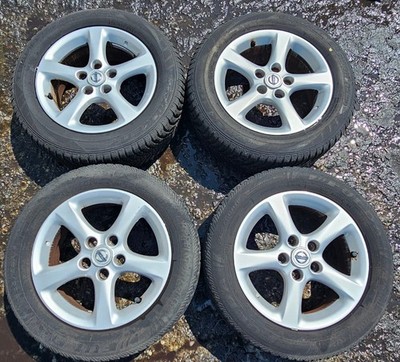 Nissan 1 Satz Alufelgen 205/60R16 2x Reifen alt 2x Reifen sind gut