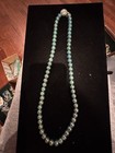 Vintage Green Double Necklace With Clip On Earrings — photo 6