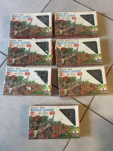 7 boxes of MODEL FIGURINE ROMANCE LEGION ESCI 1/72