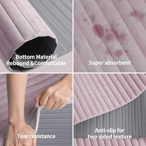Extra Long Wide 74x26 Suede Yoga Mat, 1/3 Thick POE Material