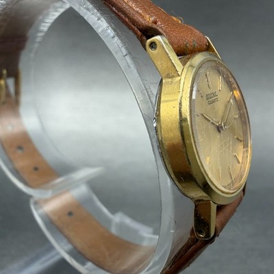Seiko Watch Women 20mm Champagne Dial Gold Tone Round 2P20-0A10 New Battery VTG Seiko Watch Women 20mm Champagne Dial Gold Tone Round 2P20  main image 4