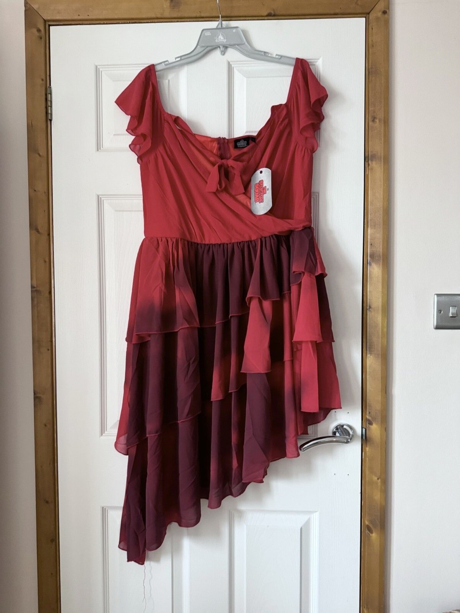 New DC Harley Quinn Red Dress SIZE XL BNWT Suicide Squad UK