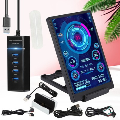 TYPE-C 5 Inch IPS Secondary Screen Computer CPU GPU RAM HDD Monitor USB Display