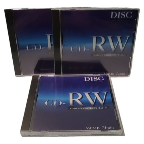 CD RW Disc 650MB 74 Min Bundle Of 3 - Picture 7 of 19