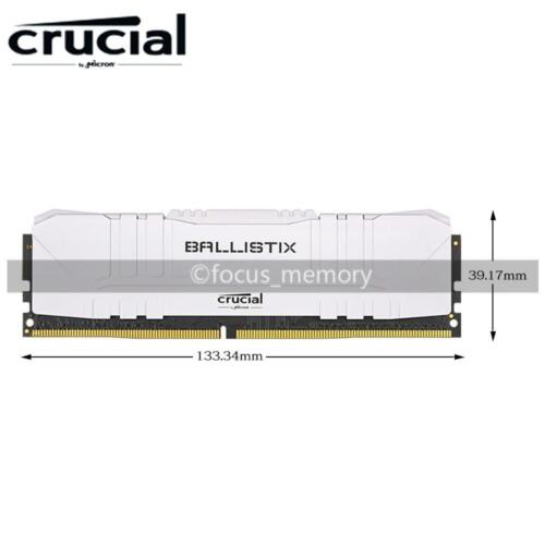 Crucial Ballistix 16GB 2 x 8GB PC4-25600 DDR4-3200 BL8G32C16U4W Desktop Speicher - Bild 2 von 4