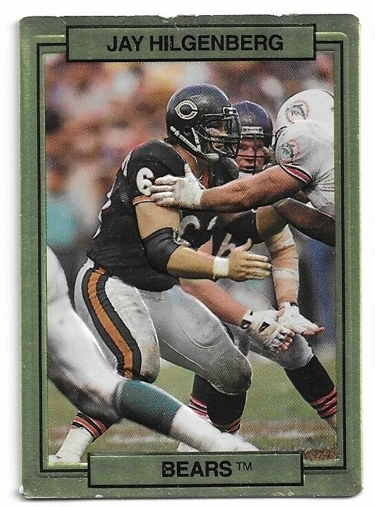 JAY HILGENBERG 1989 Action Packed TEST card #7 Chicago Bears Football EX+