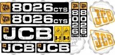 JCB 8026 CTS Mini Escavatore Escavatore Micro Tombe Adesivi Set Decalcomanie