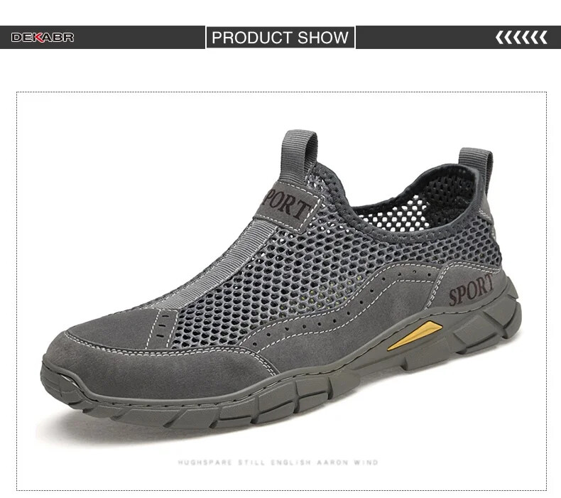 Summer Breahable Men's Casual Shoes Sneakers Mesh Non-slip Mesh