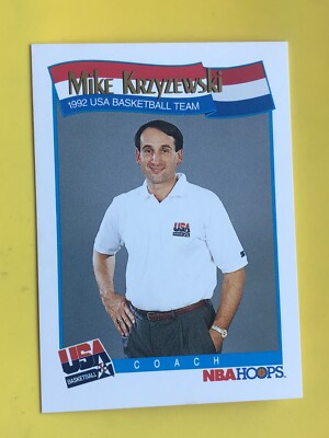 1991-92 NBA Hoops Mike Krzyzewski USA Rookie #588 | eBay