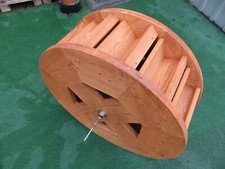 Wasserrad Mühlenrad 80 Durchmesser 30cm breit Holz kugelgelagert Kiefer Neu
