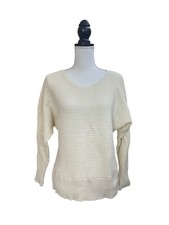 Loft Womens Ivory Pullover Sweater M