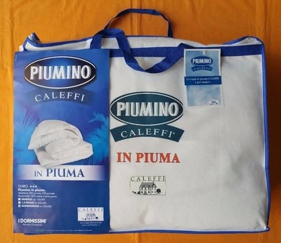 PIUMINO CALEFFI INVERNALE PIUMA D'OCA 100% SINGOLO MATRIMONIALE 1 PIAZZA E MEZZA