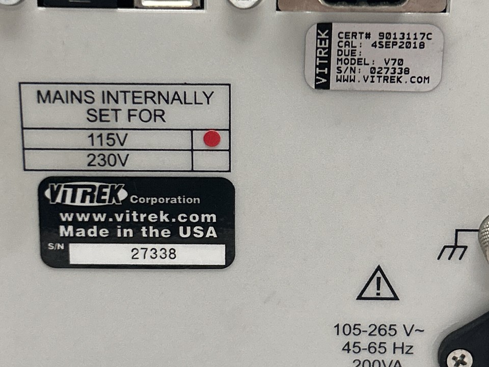 Testeur De Sécurité électrique (Hipot) Vitrek V70 - Occasion En Bon état De Fonctionnement