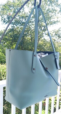 Coach Dusty Blue Market Turnlock Tote/Shoulder Bag | eBay