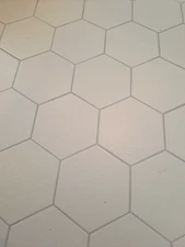 Matt White Hexagon Tiles 17.5 x 20cm
