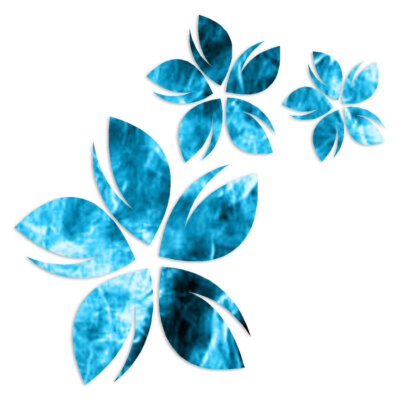 Tropical Flowers - Decal Sticker - Multiple Patterns & Sizes - ebn6643