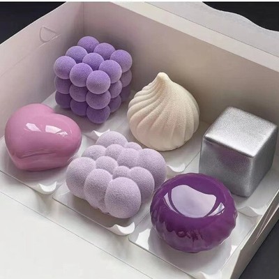3D Bubble Cloud Silicone Cake Mold - 9.8 Inch Diameter Baking Mold For Mousse & Decorative Cakes