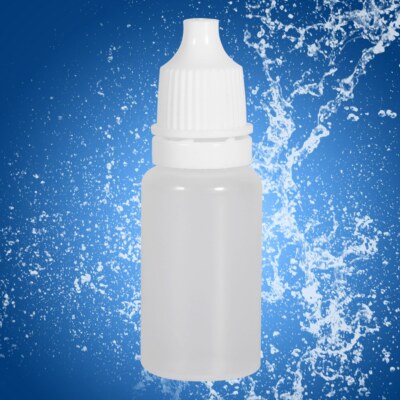 50 Pack 10ml Empty Reusable Plastic Squeeze Dropper Bottles for Liquid