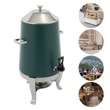Beverage Dispenser for Coffee Tea Hot Water with Stand & Fuel Holder Green New!