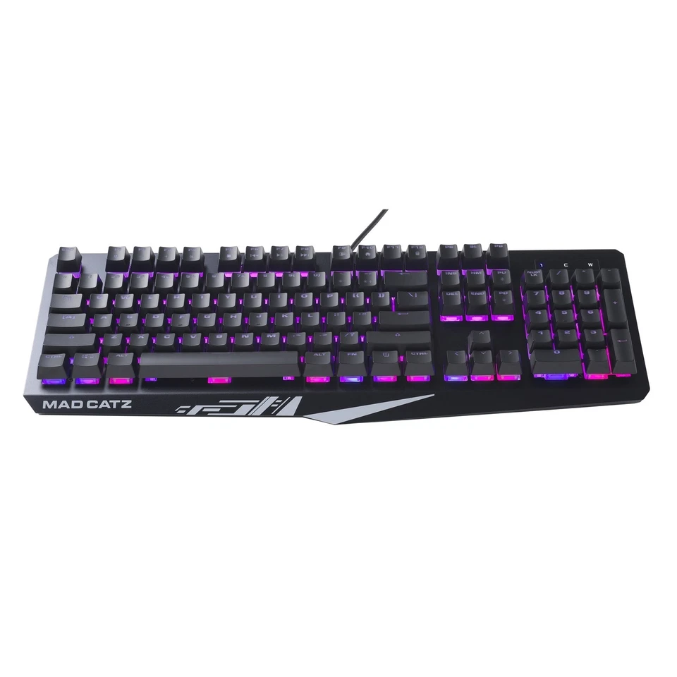 Mad Catz S.T.R.I.K.E. 2 Membrane RGB PC Gaming Keyboard 9 Variants of RGB Lights - Image 2 of 4