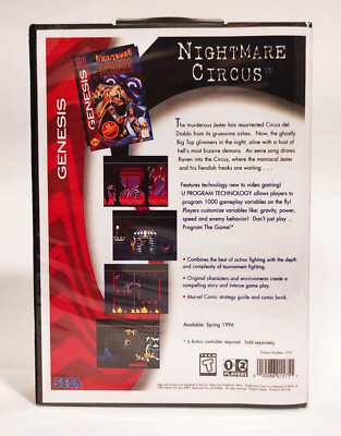 Nightmare Circus Sega Genesis/Mega Drive | eBay