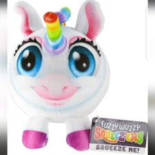 Fuzzy Wuzzy Squeez'EMS NWT 5" Unicorn Rainbow by Kipp Brothers Soft Plush