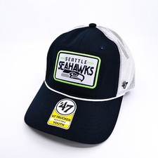 Seattle Seahawks Trucker Hat Boys Blue '47 Brand Snapback Cap Football Youth New