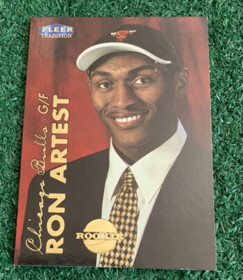 RON ARTEST - METTA WORLD PEACE - 1999-00 FLEER TRADITION ROOKIE CARD # 201 BULLS