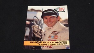 Racing Pro Set Card #57 signed by Whit Bazemore