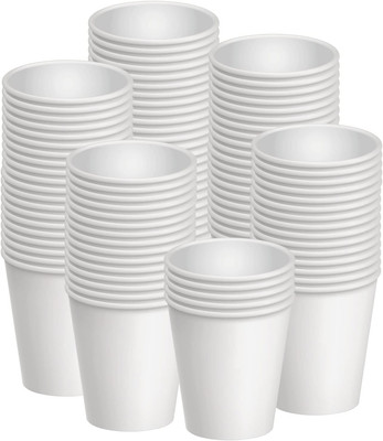 Axe Sickle 100 Pcs 8 Oz Disposable Paper Cups, Hot and Cold Beverage Drinking Cu