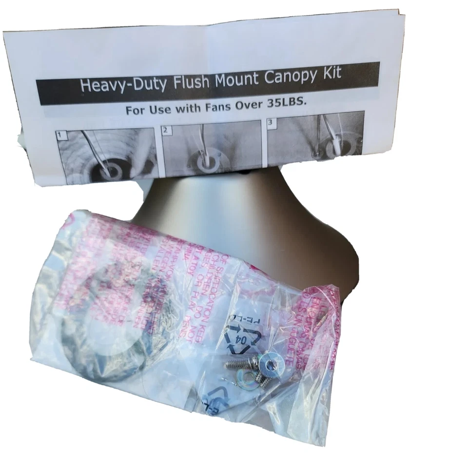 Monte CARLO MC192BP 湿重型半冲洗安装顶篷套件拉丝锡纸 — 第 4/4 张图片