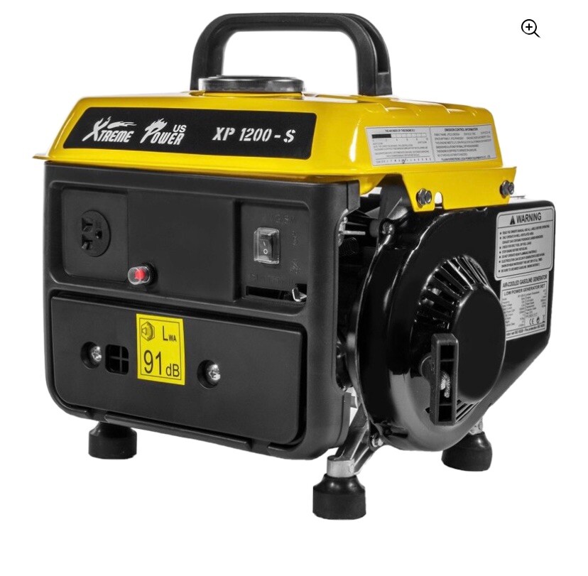 中古品！　PORTABLE GENERATOR　発電機 Gasoline Electric Power Generator 63CC 2 Stroke 2HP 1200W