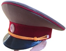 Original 1980s Military Police VV MVD Officer Hat/Vintage/USSR/FREE SHIP IN US