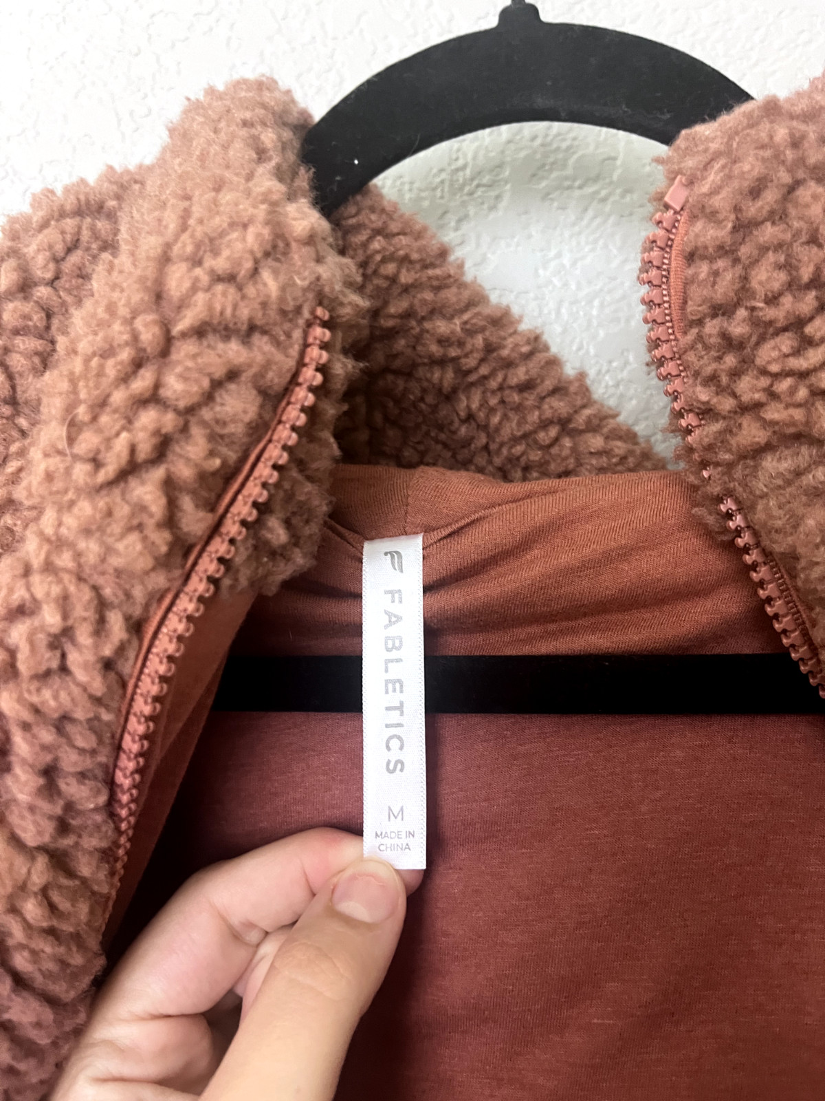 Fabletics Summit Teddy Jacket size Medium Sherpa … - image 4