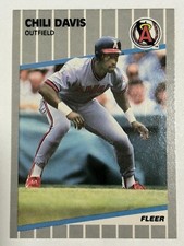 1989 Fleer #474 Chili Davis California Angels