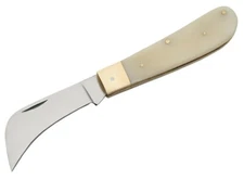 Rite Edge 4" Hawkbill Pruning Folding Knife - Genuine Bone Handles NEW