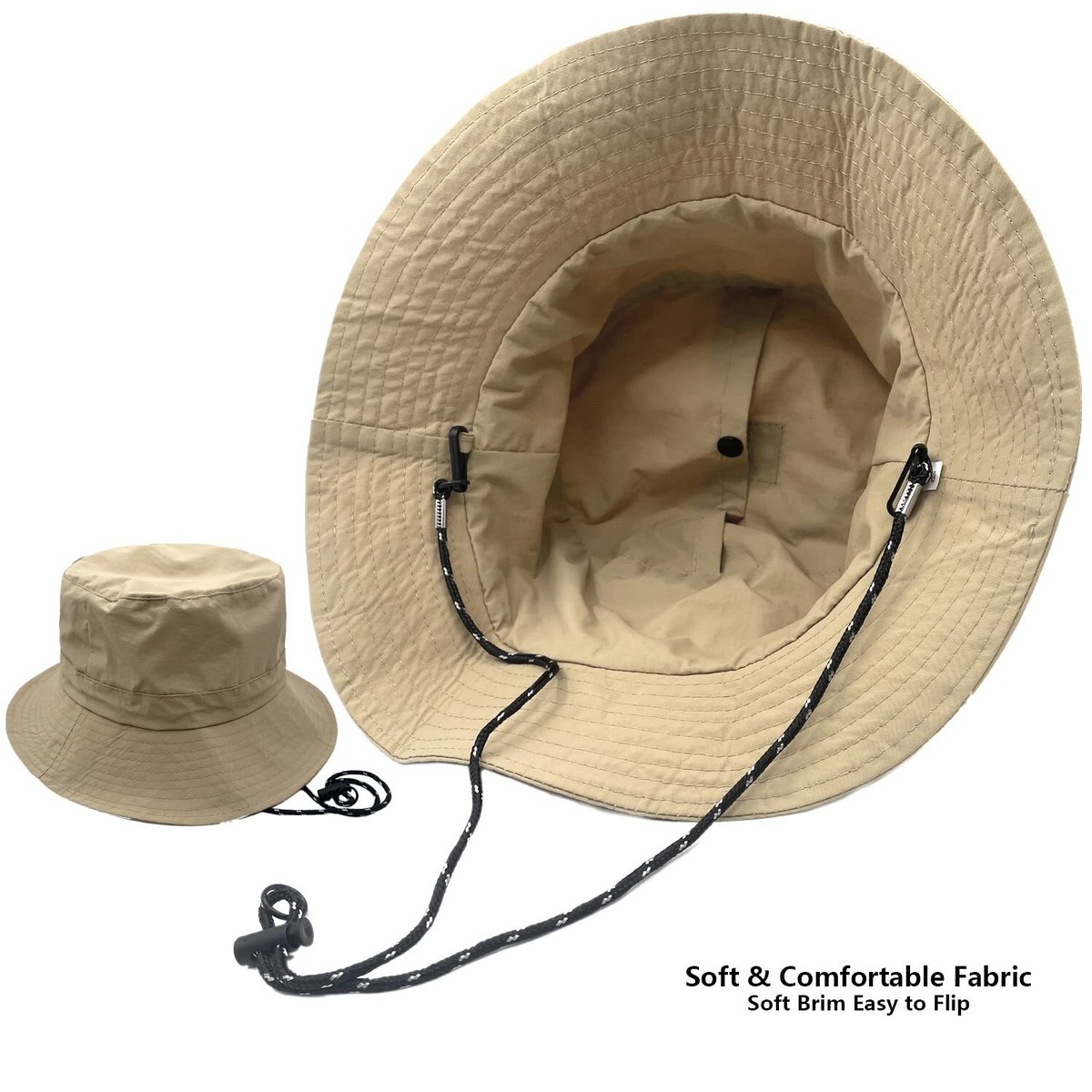 Waterproof Packable Bucket Rain Hat Sun UV Protection 