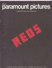 Reds 1981 Movie Promo Media Press Handbook Of Production Information Paramount