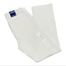 RALPH LAUREN White Women's Premier Straight Curvy Jean, US 14, NWOT