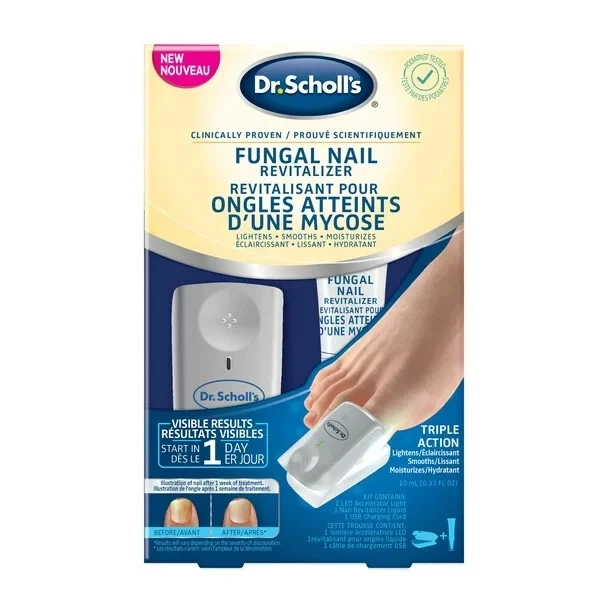 Dr. Scholl's Fungal Nail Treatment And Revitalizer, Led Light, light