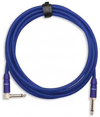 Flexibles Neonblaues Klinke Gitarren und Instrumentenkabel für Bühne und Studio