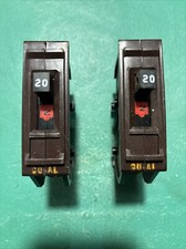 Lot Of 2 20 Amp Single Pole Breakers Continuity Tested