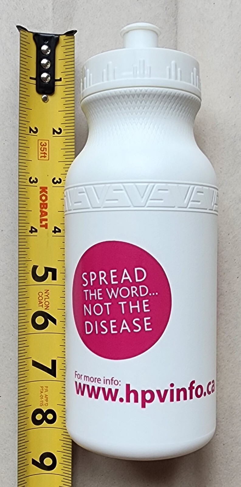 HDPE Plastic Push-Pull Cap EZ drinking Water Bottle White 16oz 500ml HPV Info&nbsp;&nbsp;