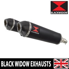 CB1100 CB 1100 X11 2000-2003 4-2 Twin Exhaust Silencers 400mm Oval Black BC40V