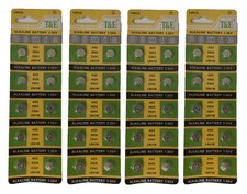40 pcs AG3 LR41 Alkaline Button Cell Battery with Retail Blister Card Exp 2029